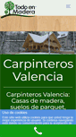 Mobile Screenshot of carpinterosvalencia.es